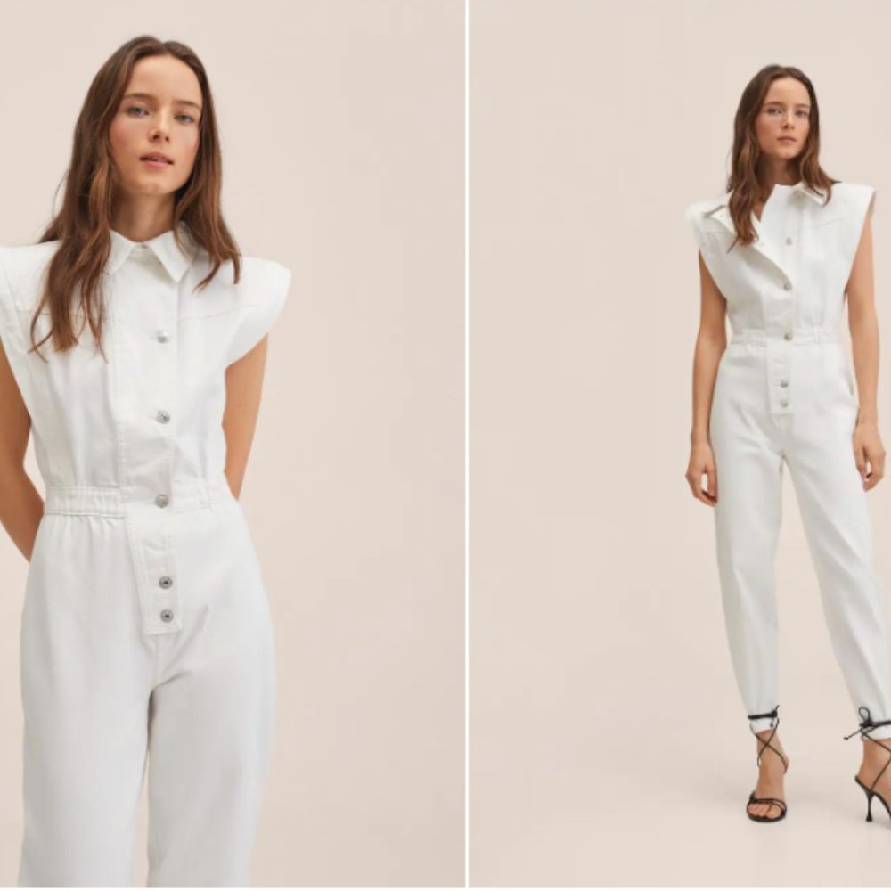 Mango Denim Jumpsuit